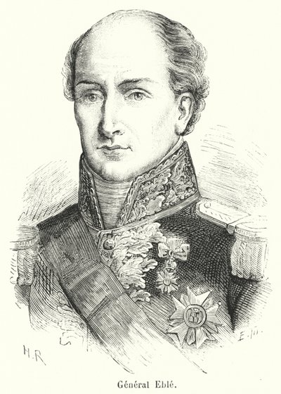 General Eble (gravering) av French School