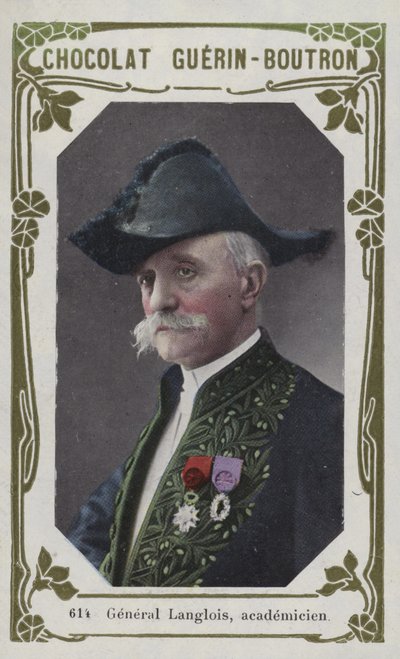 General Langlois, academicien (farget bilde) av French School