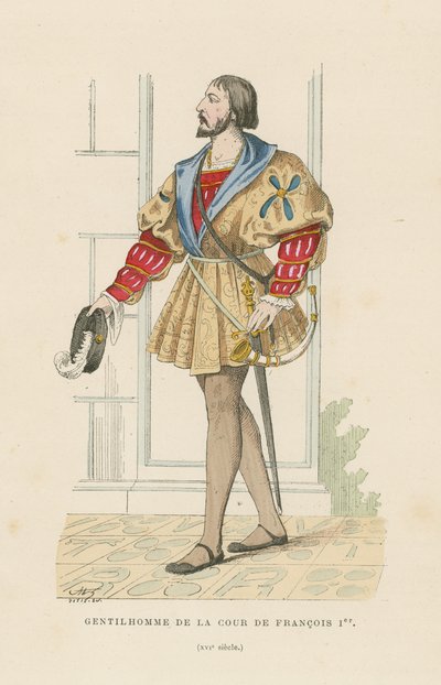 Gentleman ved hoffet til Frans I av Frankrike av French School