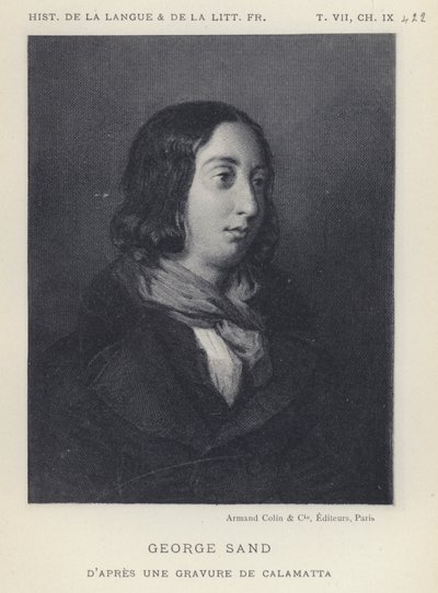 George Sand (litho) av French School