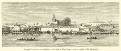 Georges-Town, Britisk Guyana (gravering) av French School