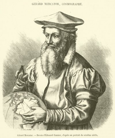 Gerard Mercator (gravering) av French School