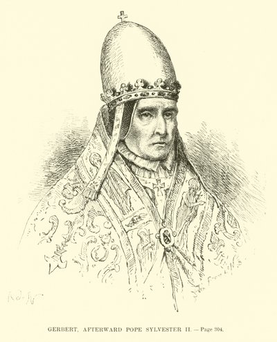 Gerbert, etterpå pave Sylvester II av French School