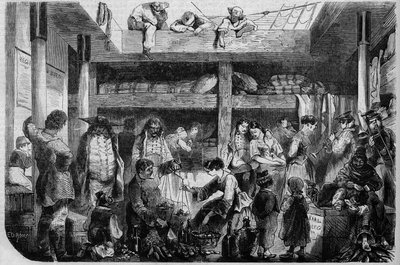German emigrants departing for America av French School