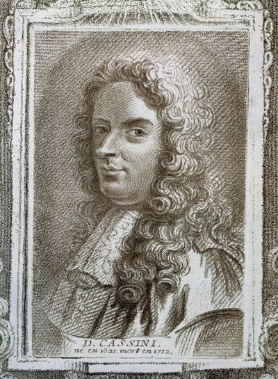 Giovanni Domenico Cassini (1625-1712), illustrasjon fra Histoire des Mathematiciens av Alexandre Saverien (1720-1805), utgitt i Paris 1766 av French School