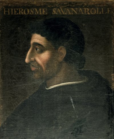 Girolamo Savonarola (1452–98) av French School