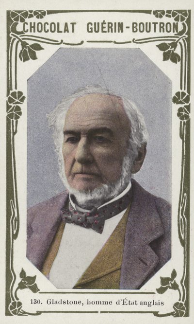 Gladstone, engelsk statsmann (fargebilde) av French School