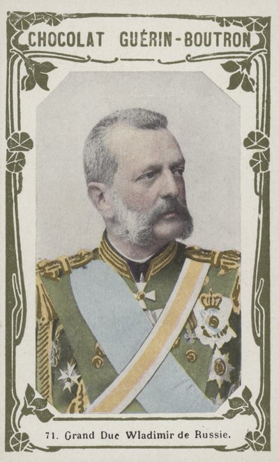 Storhertug Vladimir av Russland (farget bilde) av French School