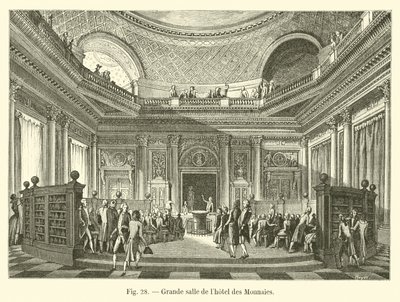 Great Hall of the Hotel des Monnaies av French School