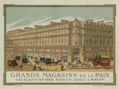 Grands Magasins de la Paix, Paris av French School