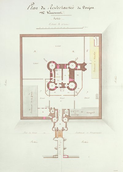 Første etasjeplan av Keep at Vincennes av French School