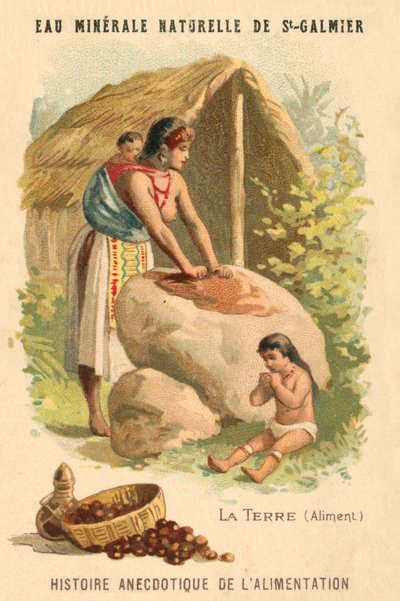 Jordnøtter (chromolitho) av French School