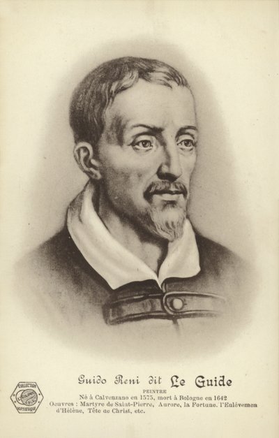 Guido Reni , italiensk maler (litho) av French School