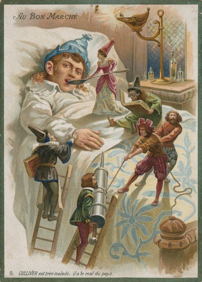 Gulliver syk i Lilliput av French School