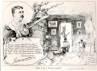 Guy de Maupassant (1850-93) og hans studie av French School