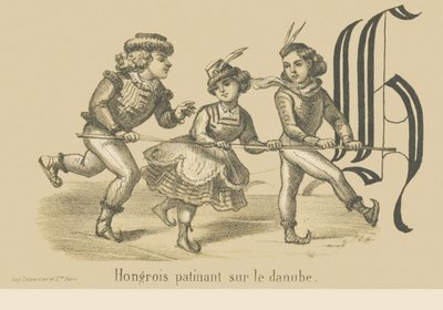 H: Ungarsk skøyter på Donau av French School