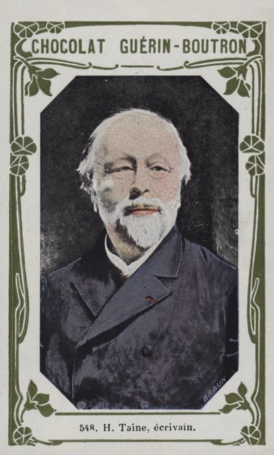 H Taine, ecrivain (farget bilde) av French School