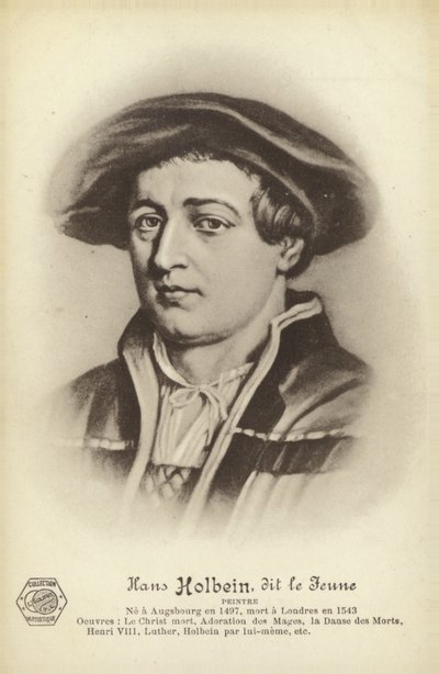 Hans Holbein den yngre, tysk maler (lito) av French School