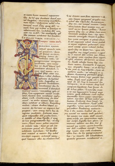 Harley 4772 f.120v Åpningsside fra Ruths bok, 