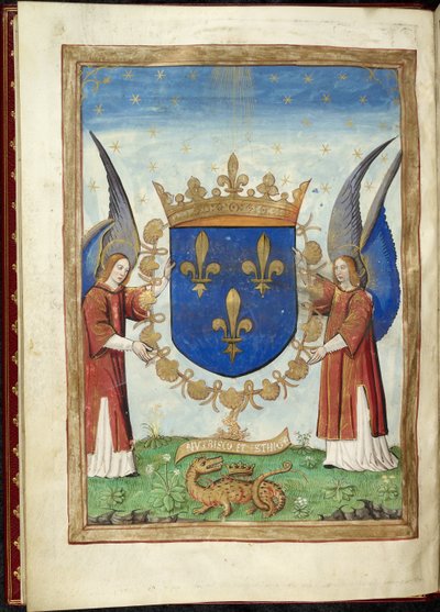Harley 4939 f. 6v, Armorial-side fra History of the Wars of the Romans