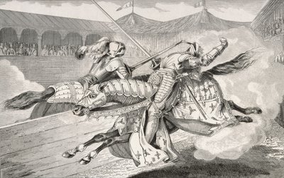 Henri II (1519-59) blir dødelig såret ved en dyst under datterens bryllupsfeiring, fra 