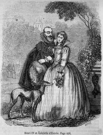 Henri IV (1553 - 1610) og Gabrielle d