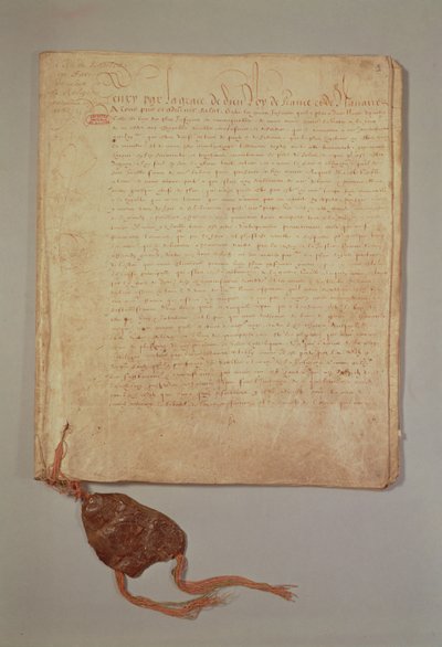 Henri IV, Ved Guds nåde, konge av Frankrike og Navarra, første side fra 