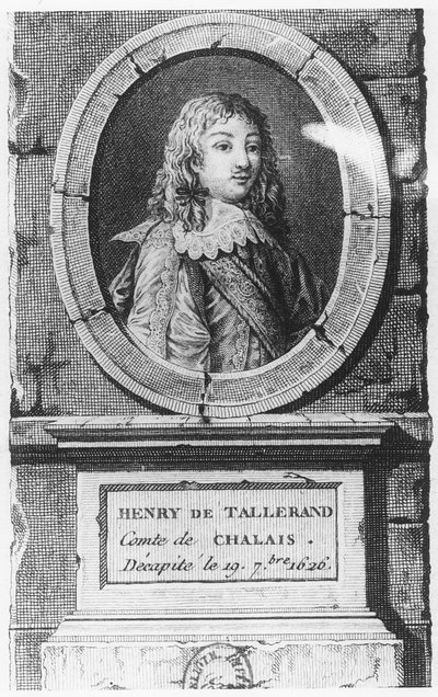Henri de Talleyrand, greve av Chalais (gravering) av French School