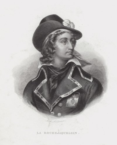 Henri de la Rochejaquelein, fransk royalistgeneral for Vendee-opprøret av French School