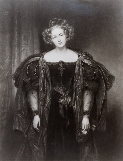 Henriette Sontag som Donna Anna i Wolfgang Amadeus Mozarts opera Don Giovanni av French School