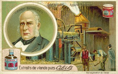 Henry Bessemer, oppfinneren av Bessemer-prosessen av French School