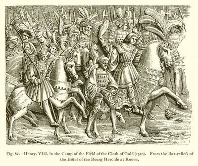 Henry VIII i leiren til felten til gullduken (1520) av French School
