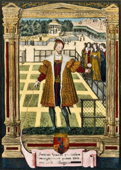 Henry dAlbret (1503-55), konge av Navarra som overrakte en Marguerite-blomst til Marguerite, søster av kong Francois I som han giftet seg med i 1527 av French School