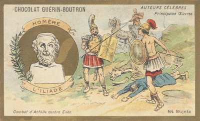 Homere, gresk poet fra slutten av det 8. århundre f.Kr., forfatter av «Iliaden» av French School