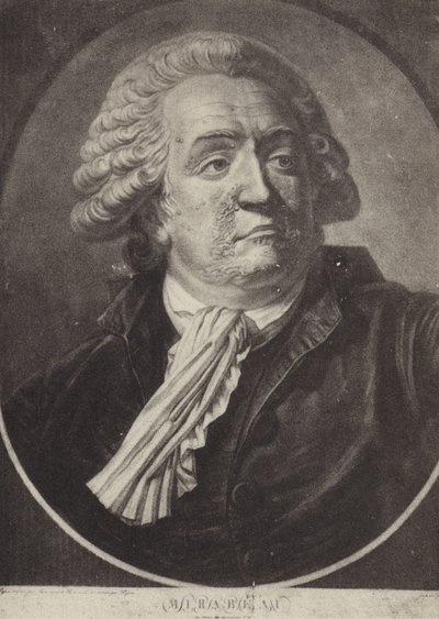 Honore Gabriel Riqueti, Comte de Mirabeau, fransk revolusjonær politiker og taler av French School