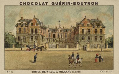 Hotel-de-Ville, i Orleans, Loiret av French School