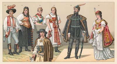 Ungarn og Kroatia kostyme av French School