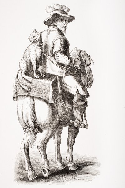 Jakt med en leopard, etter Jan Stradan (1523-1605), fra 
