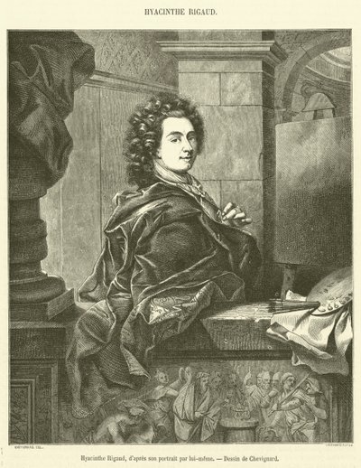 Hyacinthe Rigaud (gravering) av French School