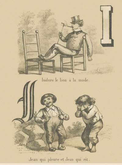 I J: Isidore den trendy løven/John gråter og John ler av French School
