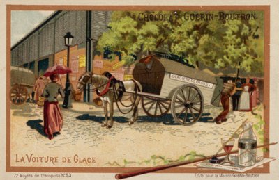 Isvogn (chromolitho) av French School