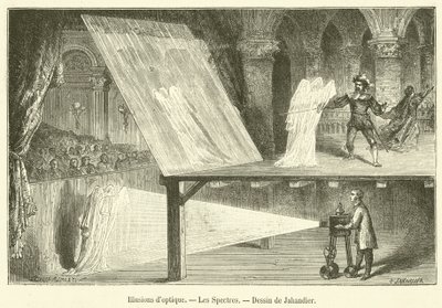 Optiske illusjoner, spektre (gravering) av French School