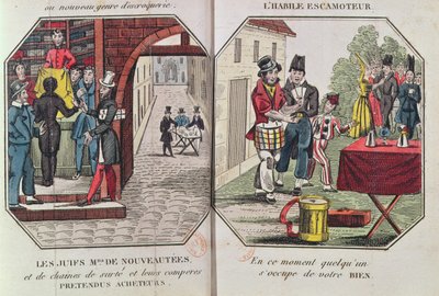 Illustrasjon for Le Paravoleur eller Kunsten å dirigere forsiktig i ethvert land, spesielt i Paris av Eugene Francois Vidocq, 1830 av French School