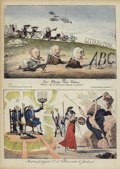 Illustrasjon for Le Rire (farge litho) av French School
