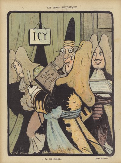 Illustrasjon for Le Rire (farge litho) av French School