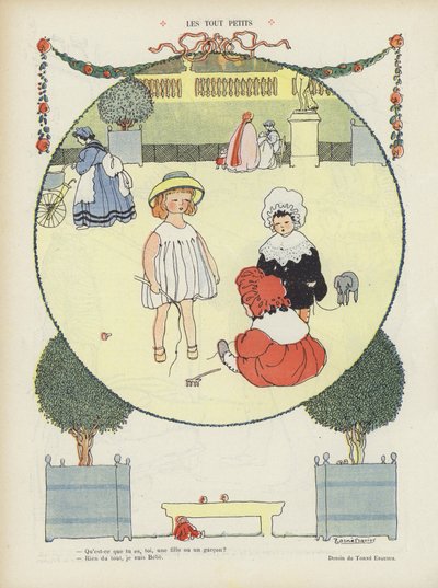 Illustrasjon for Le Rire (farge litho) av French School