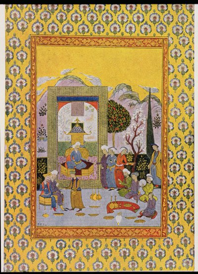 Illustrasjon for The Arabian Nights, 1895 (fargegravering) av French School