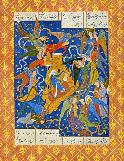 Illustrasjon for The Arabian Nights, 1895 (fargegravering) av French School