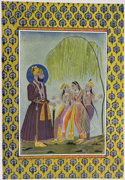 Illustrasjon for The Arabian Nights, 1895 (fargegravering) av French School