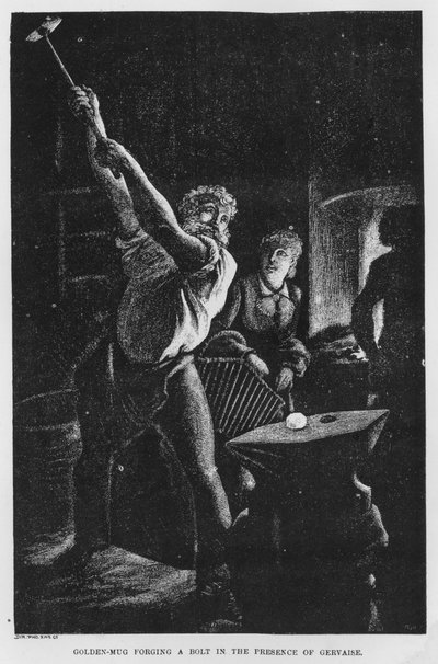 Illustrasjon for The Assommoir, A Realistic Novel, av Emile Zola (gravering) av French School